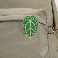 Broche en émail en forme de feuille de Monstera Caladium, pour un usage quotidien et la décoration de sacs à dos