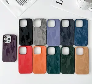 Di alta qualità in metallo antiurto magneti cover posteriore avvolgente completo in pelle custodie del telefono per iPhone 15 Pro Max 12 Pro 14 13 Pro 11 case