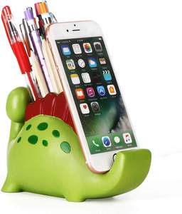 Statues d'animaux pour la maison, décoration en résine, dinosaure, organisateur <span class=keywords><strong>de</strong></span> bureau, porte-stylos et porte-crayons avec support pour téléphone - Product Image 6