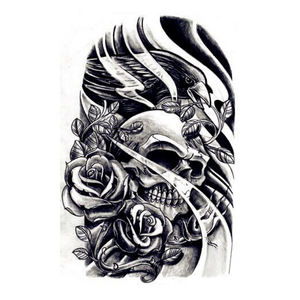 وشم للجسم غير مؤلم ختم ساخن غير سام مقاوم للماء وشم مؤقت ، ملصق وشم مؤقت للجسم للوجه صديق للبيئة - Product Image 1