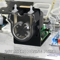 Pompe doseuse péristaltique basse pression DC24V avec tube en silicone de qualité médicale pour l'industrie automobile OEM Signal S100-2B+JZ15