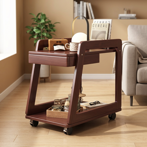 Minimalist Narrow Slim End Table, Compact Wooden Side Table, Space Saving Accent Table for <b>Small</b> Living Room Bedroom <b>Couch</b> Side - Product Image 1
