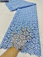 Nouvelle Collection : Dentelle Guipure Colorée à Motif Feuille Nigériane pour Robes et Vêtements – Vente Flash
