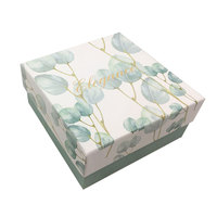 Haut de gamme 2mm d'épaisseur branche d'or vert feuille motif boîte-cadeau pour anniversaire rouge à lèvres chaussures bonbons emballage dossiers estampage