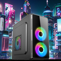 Modern Gaming Atx Compute Tower Cooler Cpu case Gaming Pc Tower case Curved Glass Pc case