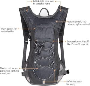 Échantillon gratuit Équipement tactique Sac d'hydratation tactique 3L Vessies Sac à eau Bagages Sac à dos d'hydratation tactique extérieur - Product Image 5