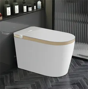 WC per Bidet intelligente e intelligente con serbatoio nascosto con riscaldamento avanzato del sedile elettronico Auto aperto telecomando uso bagno