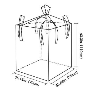 Sac en vrac FIBC sur mesure, sac jumbo, sac tonneau pour l'emballage et le transport industriels - Product Image 1
