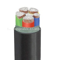 Cable de alimentación 600v cable 4/0 AWG TTU, cobre trenzado 90 grados celsius, 130 grados C sobre la corriente, 250 grados C corto