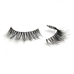 Fascia trasparente per ciglia finte in visone a mezza striscia con bacio annodato - Product Image 3