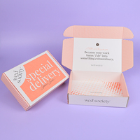 Cajas de Envío de Cartón Corrugado Personalizadas Reciclables con Temática de Boda en Color Coral y Blanco, con Logotipo Impreso