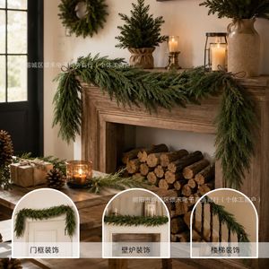 Guirlande de sapin de Noël artificiel, vigne de pin de Norfolk 400g pour la décoration du cheminée, de la porte et des escaliers - Product Image 1