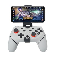 Controlador de juego inalámbrico de doble choque con mango de goma para Switch PC Mobile Android TV box todo en uno