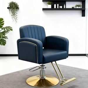 Sillón de Peluquería - Moderno Sillón de Peluquería Tapizado para Salones de Belleza - Product Image 3