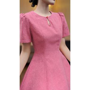 9823 Gonna corta estiva vintage [<span class=keywords><strong>Greo</strong></span> Classic] in stile francese, modello slim fit di alta gamma in poliestere, linea ad A, a vita alta, ispirata a un abito. - Product Image 2