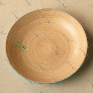 Platos y platos de bambú vietnamitas tradicionales hechos a mano atemporales para cualquier ocasión - Product Image 1