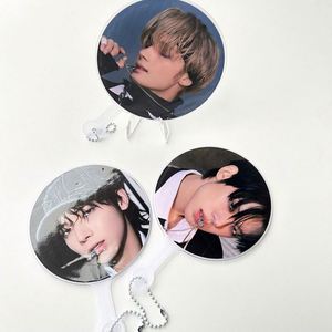 Petit éventail circulaire en PVC plastique rond - Product Image 4