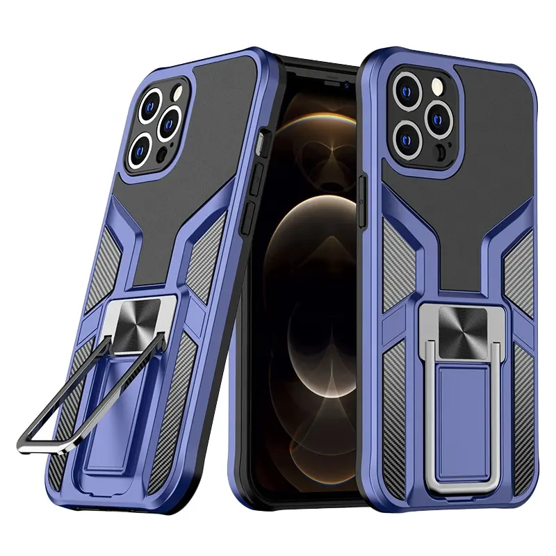 Cover per custodie per telefono custodia per cavalletto ad anello per montaggio su auto per iPhone 11 Pro Max custodia magnetica per cellulare per iPhone 12 Pro Max