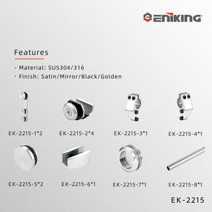 Sistema di Porte Scorrevoli in Vetro Temperato per Doccia con Accessori in Acciaio Inox dal Design Moderno - Product Image 2