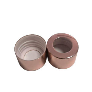 Tapa de aluminio brillante color oro rosa para difusor de varillas, tapa de aroma para botella de vidrio, tapa cosmética, tapa de aluminio - Product Image 1