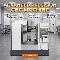 Centre d'usinage vertical CNC haute rigidité VMC650, course de 650 mm, 8000 tr/min, broche BT40, machine de fraisage pour le traitement des métaux