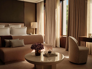 Ensemble de meubles de chambre à coucher d'hôtel en bois moderne et luxueux, suite d'hôtellerie 5 étoiles, <span class=keywords><strong>lit</strong></span> king-size et meubles de salon pour projet - Product Image 2