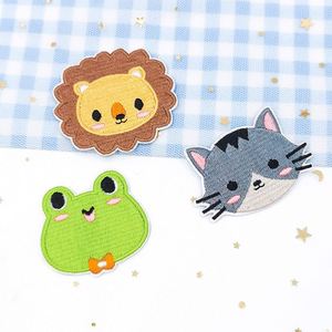 Factory No Minimum Cute Embroidery Various Animal Patch Giraffe Skia Deer Frog Applique for Kids - Product Image 5