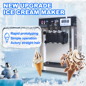 Nouvelle Machine à <span class=keywords><strong>Glace</strong></span> Italienne Commerciale Automatique 2025 <span class=keywords><strong>avec</strong></span> Compresseur 220V Écran Tactile 3 Saveurs - Product Image 3