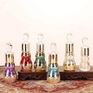 Flacone di Profumo Arabo di Lusso da 6ml 12ml, Bottiglia Vuota per Olio di Oud Attar con Asta in Vetro - Product Image 3