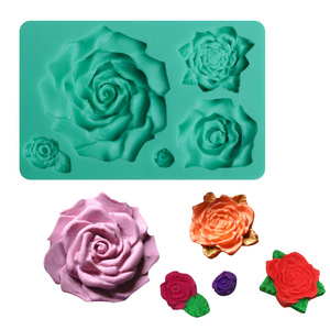 Rose Fondant Mold Set Flexible Reusable Cake Decorating Tools For DIY Chocolate Jelly Soap Plaster - Product Image 2