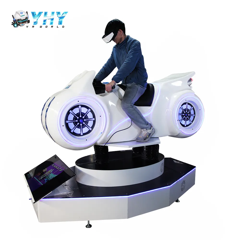 Theme Park YHY Moto Simulator Amusement Park Ride 9D Vr Speed Racing Simulator Games Machine
