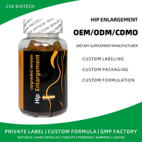 Gummies pour l'élargissement des hanches, formule personnalisée sous marque privée, supplément gommeux, fabrication OEM, certifié GMP, gommes bien-être personnalisées