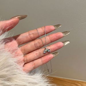 Dylam Dainty Charm S925 Silver Link <b>Chain</b> 5A Cubic Zirconia LGBT Rainbow Pendant Necklace for Women Men Jewelry Jewellery - Product Image 5