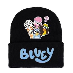 Neue Anime-Cartoon-Studenten-Strickmütze Bluey Kleintier-Muster Beanie Farbige Herbst-Winter Multifunktionale Warme Mütze Großhandel - Product Image 5