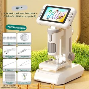 กล้องจุลทรรศน์เด็กแบบพกพา 3 in 1 ชุดวิทยาศาสตร์ดิจิทัลพร้อมกล้องหน้าจอ LCD - Product Image 4