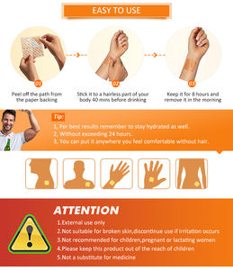 ビタミンサプリメント防水二日酔い防止パーティーパッチビタミンと緑茶正確な二日酔い救済パッチ - Product Image 5