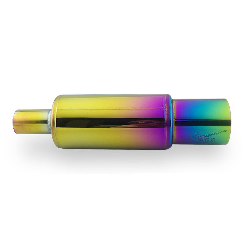 Terminale Di Scarico Universale Auto – Tubo Coda In Acciaio Inox Cromato 58mm, Silenziatore Sportivo
