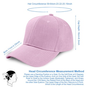 706-Pink <b>Baseball</b> <b>Cap</b> for Men, Classic Plain <b>Baseball</b> Hats Polo Style Hat, Adjustable Sports Casual <b>Cap</b> - Product Image 3