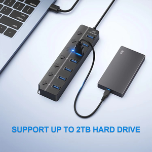 <span class=keywords><strong>USB</strong></span> Hub 3.0 multiprise <span class=keywords><strong>USB</strong></span> tốc độ cao Splitter 7 cổng 5Gbps Hub Power Adapter với chuyển đổi cáp dài với nhiều Expander Hub - Product Image 6