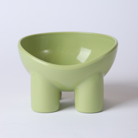 Gamelle pour animaux de compagnie en plastique couleur macaron, forme jambe d'éléphant, étanche IPX5, moderne, 500 ml, avec protection automatique du cou pour chat