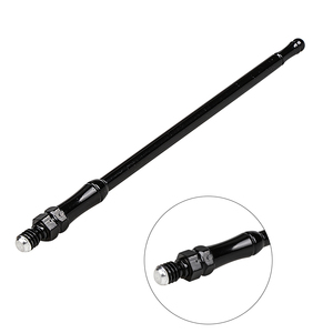 Cartaoo Parts <span class=keywords><strong>Antenne</strong></span> de décoration de <span class=keywords><strong>voiture</strong></span> flexible en métal noir 17CM <span class=keywords><strong>pour</strong></span> Jeep Wrangler JK JL 07-19 - Product Image 1