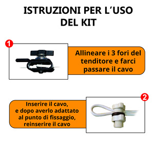 黄铜镀钢缆套件<span class=keywords><strong>2</strong></span>块固定和1拉拔直径5 Mm-1米长 - Product Image 4