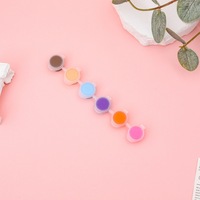Fournitures du fabricant : Bandes de peinture acrylique 6 pièces pour enfants, 12 couleurs, pour peinture artistique, coloriage et poupées en plâtre