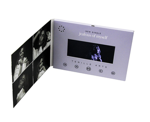 Exportación caliente CMYK Impresión offset LCD Video Folleto Publicidad Regalo Reproductor Video Gráficos Caja de invitación - Product Image 6