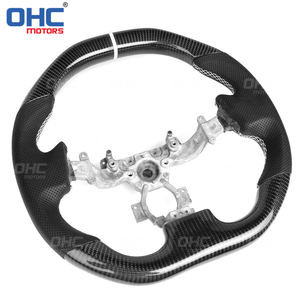 Volante de fibra de carbono real para <span class=keywords><strong>Nissan</strong></span> <span class=keywords><strong>Gtr</strong></span> R35 Gt-R R35 Skyline Volante Ohc Motors - Product Image 2