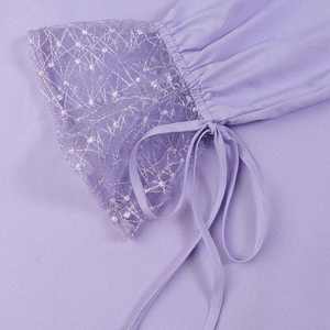 S-5XL abito in stile arabico <span class=keywords><strong>Vintage</strong></span> estivo da <span class=keywords><strong>donna</strong></span> in tinta unita Collage a quattro lati abiti da <span class=keywords><strong>donna</strong></span> musulmani primaverili - Product Image 5