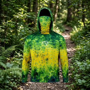 เสื้อเจอร์ซีย์ตกปลาแขนยาวพิมพ์ลายตามสั่งสำหรับผู้ชาย แห้งเร็ว กันลม ระบายอากาศได้ดี เสื้อผ้าสำหรับกิจกรรมกลางแจ้ง พร้อมคุณสมบัติกันน้ำ UPF50+ - Product Image 3