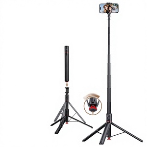 <span class=keywords><strong>Fotopro</strong></span> TL803 1,77 m pour <span class=keywords><strong>trépied</strong></span> de sol à distance, perche à selfie à rebond automatique, léger 430g pour diffusion en direct en extérieur - Product Image 1