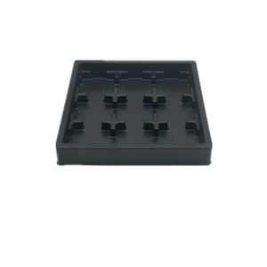 Vỉ đen <span class=keywords><strong>PS</strong></span> Chất liệu vuông sô cô la chèn khay với hình vuông - Product Image 4