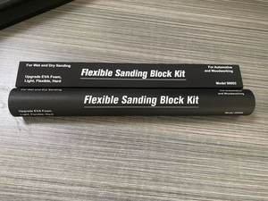 Kit de ponçage 7 pièces, bloc abrasif pour le travail du bois, la <span class=keywords><strong>carrosserie</strong></span> automobile, léger, flexible, dur - Product Image 6